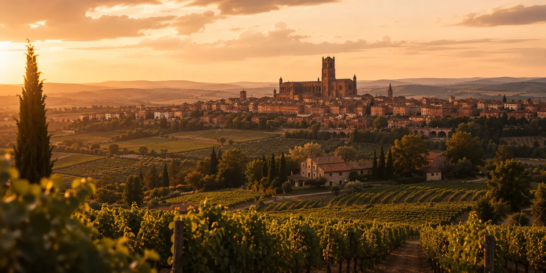 Albi et vignoble tarnais — zone d'intervention Digiòc consultant SEO local dans le Tarn