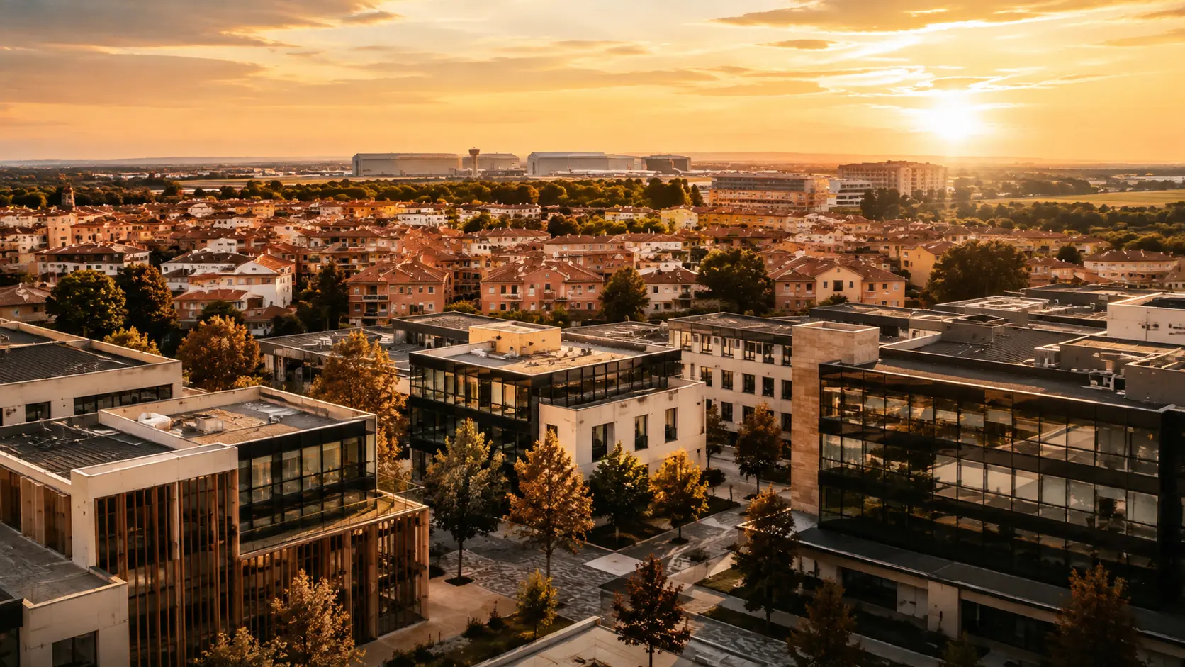 Vue de Colomiers, Aile Ouest de Toulouse — accompagnement Digiòc pour TPE, artisans et commerçants de Colomiers